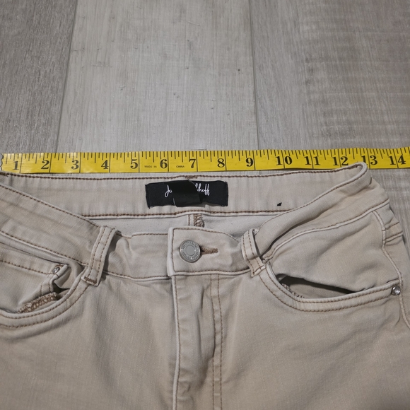 Joseph Ribkoff Taupe Straight Leg Jeans - Picture 8 of 12